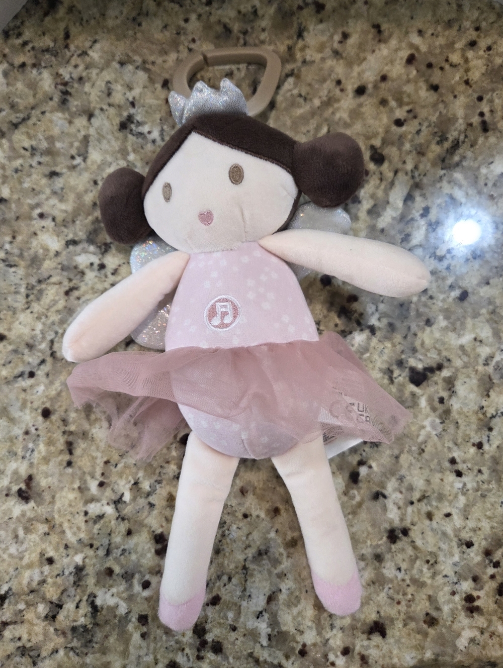 Dream Gro Pink Ballerina Fairy Lullaby Soother Musical Security Lovey Baby Doll
